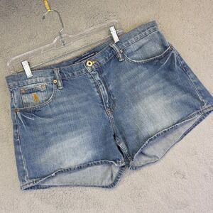 Ralph‎ Lauren Sport Shorts Womens 12 Blue Boyfriend Mid Rise Medium Wash Denim